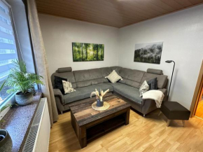 Christels Ferienwohnung 2 in Thale mit überdachter Terrasse, Küche mit TV & Geschirrspüler